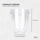 Nutribullet 18 Oz Replacement Cup for 600W & 900W Models - Short Size - Side View