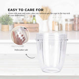 Nutribullet 18 Oz Replacement Cup for 600W & 900W Models - Short Size - Top-Down View