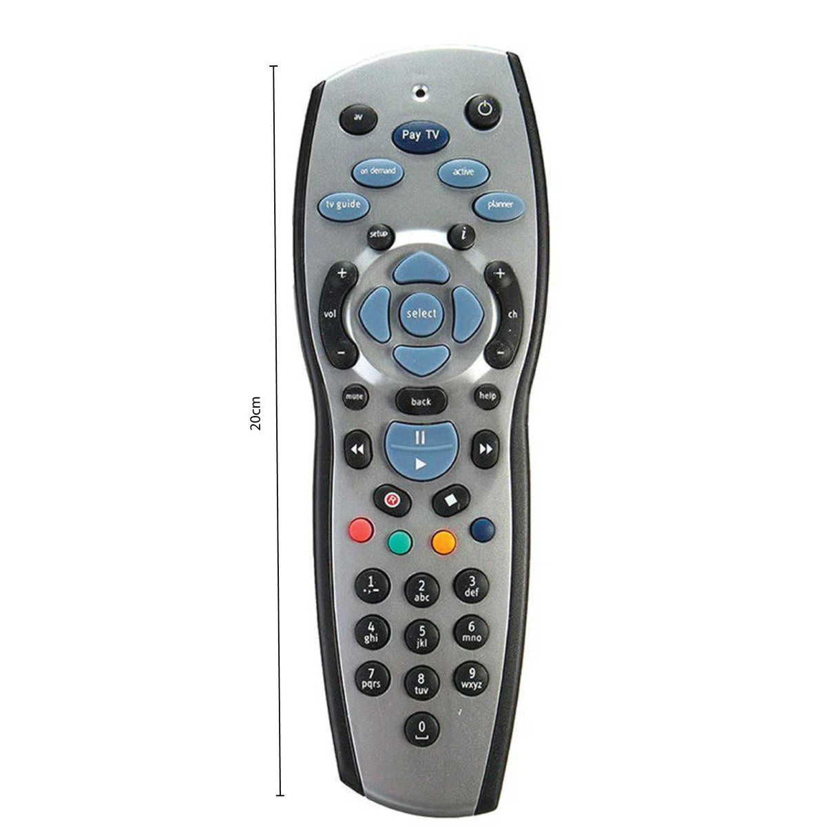 Replacement Silver Remote Control for Foxtel IQ, IQ2, IQ3, IQ4, and HD MyStar