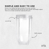 500ml Tall Cup Replacement Compatible with Magic Bullet Cross Blade Blender - 45-Degree Angle