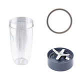 Nutribullet Premium Replacement Blade Set with Tall Cup and Grey Seal for 600/900 Models