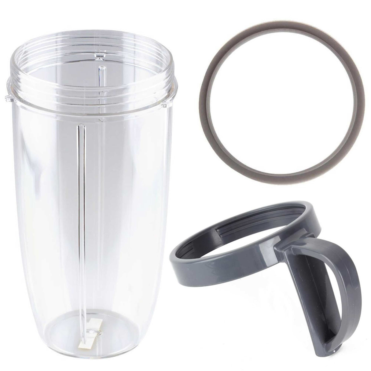 Colossal 32oz Cup with Handheld Lip Ring & Grey Seal for Nutribullet 600/900 Models