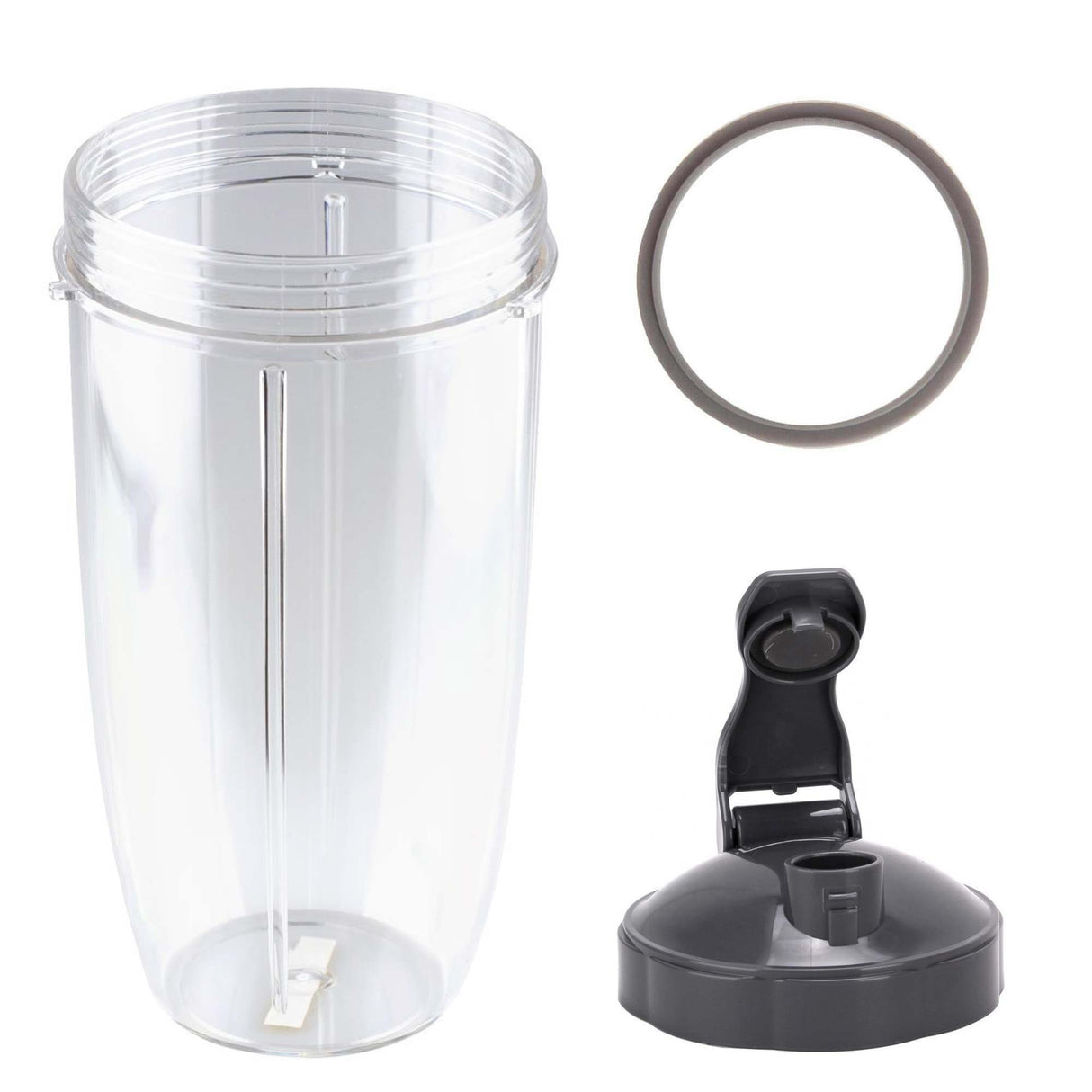 Nutribullet Colossal 32oz Cup Set with Flip Top Lid and Grey Seal for 600 & 900 Models