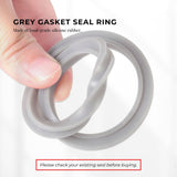 Grey Gasket Seal Ring Compatible with Nutribullet 600 900 1200W 90mm - Rear View