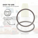 3-Pack Grey Gasket Seals for Nutribullet Blades - Compatible with 600W, 900W, and 1200W Models - Rear View