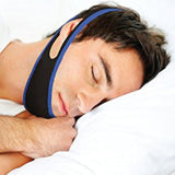 Anti Snoring Aid Adjustable Chin Strap - Jaw Brace Sleeping Aid Device - Top-Down View