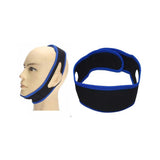 2x Anti Snoring Aid Adjustable Chin Strap - Jaw Brace Sleeping Aid Device - Front View