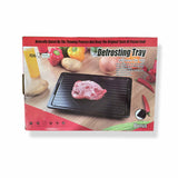 Fast Defrosting Meat Tray FDA Approved Large Miracle Aluminium Thawing Plate - Side View
