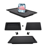Fast Defrosting Meat Tray FDA Approved Large Miracle Aluminium Thawing Plate - Rear View