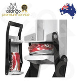 2x Aluminium Can Crusher - 16oz Beer Soda Smasher - Wall Mounted Bottle Opener - Side View