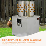 Rooster Farms 30cm Small Bird Feather Plucker Machine Quail Pigeon Defeathering - Front View
