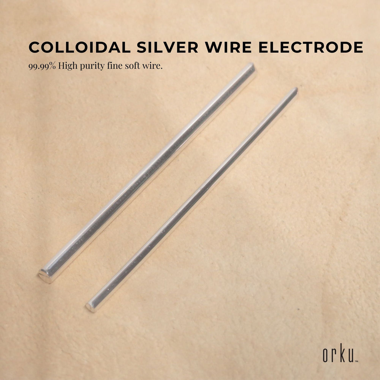 2x 7 Silver Rods 12 Gauge 99.99% High Purity Fine Soft Wire Colloidal Electrode