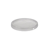 Bulk 10x 2L Plastic Buckets + Lids - Empty White With Handle - Small Food Pail - Side View