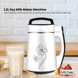 Kitchee 1.2L Electric Soy Bean Milk Maker Machine - Automatic Almond Nut Blender