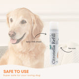 Dog Bark Collar - Citronella USB Rechargeable Mist Spray Training Device - Close-Up Angle