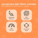 Dog Bark Collar - Citronella USB Rechargeable Mist Spray Training Device - Low Angle