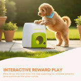 AFP Interactive Treat Reward Dog Toy - Enrichment Play Ball Drop Snack Dispenser - Front View