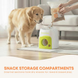 AFP Interactive Treat Reward Dog Toy - Enrichment Play Ball Drop Snack Dispenser - Top-Down View