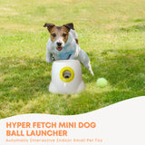 Hyper Fetch Mini Dog Ball Launcher - Automatic Interactive Indoor Small Pet Toy - Front View