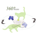 Flutter Bug Butterfly Cat Toy - Interactive Teaser Pet Kitty Play - All for Paws - Front View
