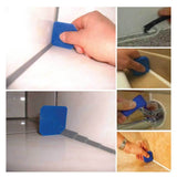 12 Piece Plastic Sealant Scraper Tools Finishing Grout Silicone Caulking Remover - Side View