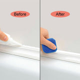 12 Piece Plastic Sealant Scraper Tools Finishing Grout Silicone Caulking Remover - Top-Down View
