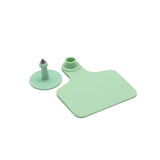 100x Cattle Ear Tags 5x4cm Set - Small Green Blank Sheep Pig Livestock Label