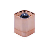 Orku Single Salt or Pepper Grinder 180ml – Glass Manual Mill with Rose Gold Lid - Rear View