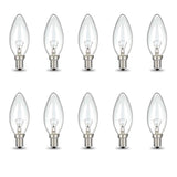 Bulk 10x E14 40W 220-240V Light Bulbs - C35 Candle Globe For Himalayan Salt Lamp