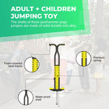 Black and Yellow Pogo Stick - Children's Large Jumping Jackhammer Toy - 45-Degree Angle