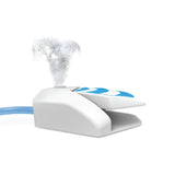 Dog Drinking Water Fountain Outdoor AFP Garden Push On Pet Sprinkler Dispenser - Top-Down View