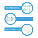 Dog Drinking Water Fountain Outdoor AFP Garden Push On Pet Sprinkler Dispenser - 45-Degree Angle