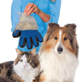 2in1 Pet Deshedding and Massage Glove - Dog or Cat Hair Grooming Right Hand Mitt - Side View