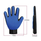 2in1 Pet Deshedding and Massage Glove - Dog or Cat Hair Grooming Right Hand Mitt - Top-Down View