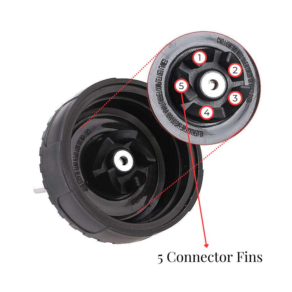 Replacement 5-Fin Extractor Blade for Nutri Ninja Blender