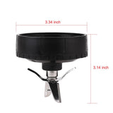 Replacement 5-Fin Extractor Blade for Nutri Ninja Blender - Close-Up Angle