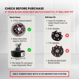5 Fin 85mm Blade Replacement Compatible with Nutri Ninja QB3000 - Not Auto IQ