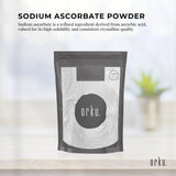 Orku 100g Sodium Ascorbate - High Purity Soluble Crystalline Powder Ingredient - Front View