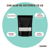 2Kg Sodium Percarbonate - Eco Laundry Cleaner Brewing Sanitiser Oxygen Bleach - Rear View