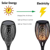 51 LED Bulbs Torch Solar Garden Outdoor Flame Dancing Flickering Light Auto Lamp - Rear View