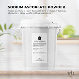 1.2Kg Buffered Sodium Ascorbate Powder - Pharmaceutical Grade Vitamin C Supplement - Front View