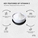 1.2Kg Buffered Sodium Ascorbate Powder - Pharmaceutical Grade Vitamin C Supplement - 45-Degree Angle