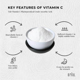 5Kg Buffered Sodium Ascorbate Powder - Gentle Vitamin C Supplement with Enhanced Absorption - 45-Degree Angle