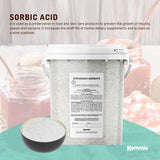 Kemmie 500g Potassium Sorbate Food Grade Granules Tub Preservative E202 Cosmetic