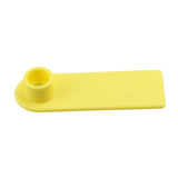 100x Cattle Ear Tags 5x2cm Set - Mini Yellow Blank Pig Goat Livestock Label - Side View