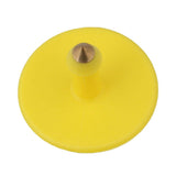 100x Cattle Ear Tags 5x2cm Set - Mini Yellow Blank Pig Goat Livestock Label - Top-Down View