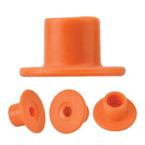 1-100 Cattle Number Ear Tag Set - Round Orange Pig Sheep Goat Livestock Label - 45-Degree Angle