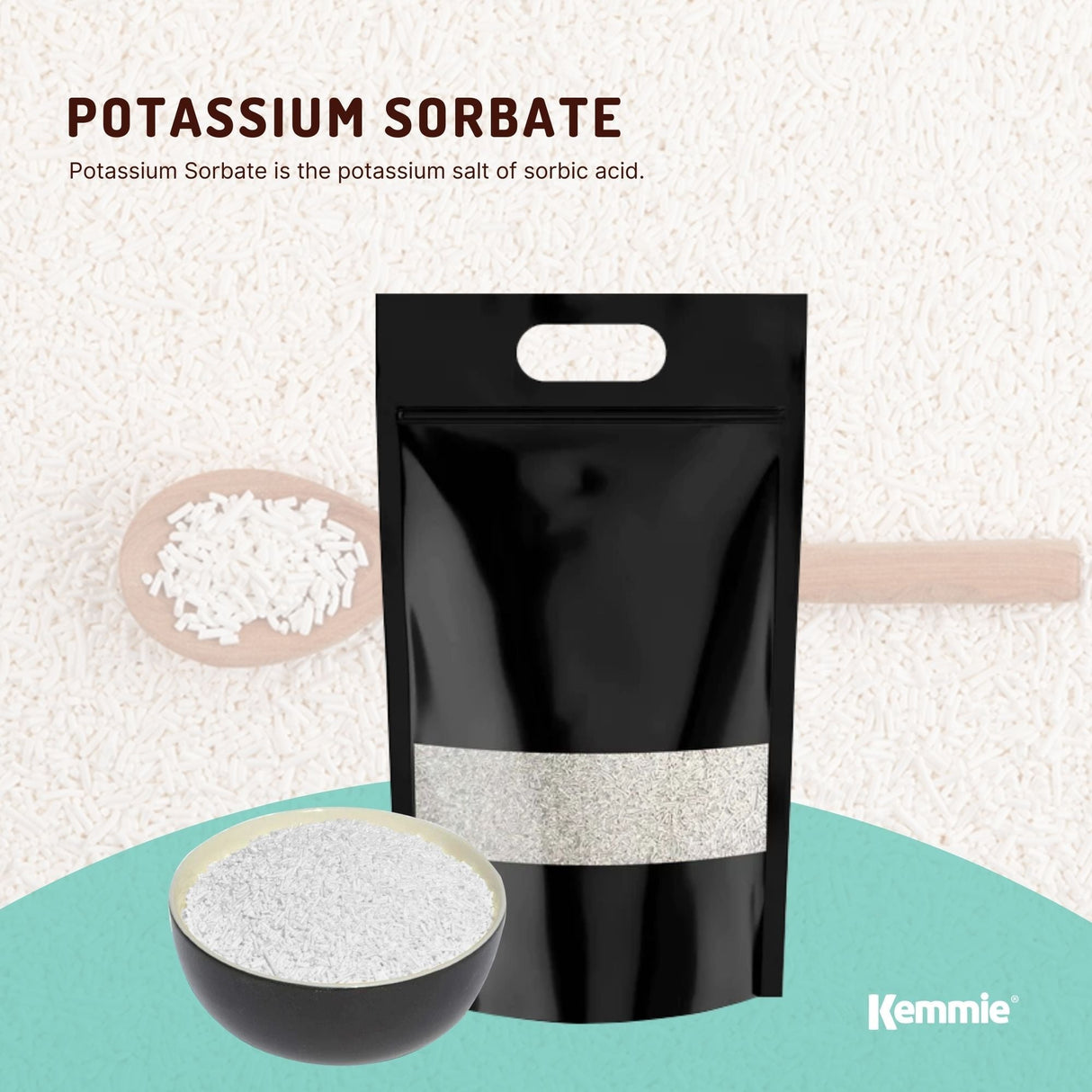 20Kg Food Grade Potassium Sorbate Granules - Preservative for Cosmetics, Skin Care, and Home Brewing