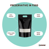 20Kg Food Grade Potassium Sorbate Granules - Preservative for Cosmetics, Skin Care, and Home Brewing - Close-Up Angle