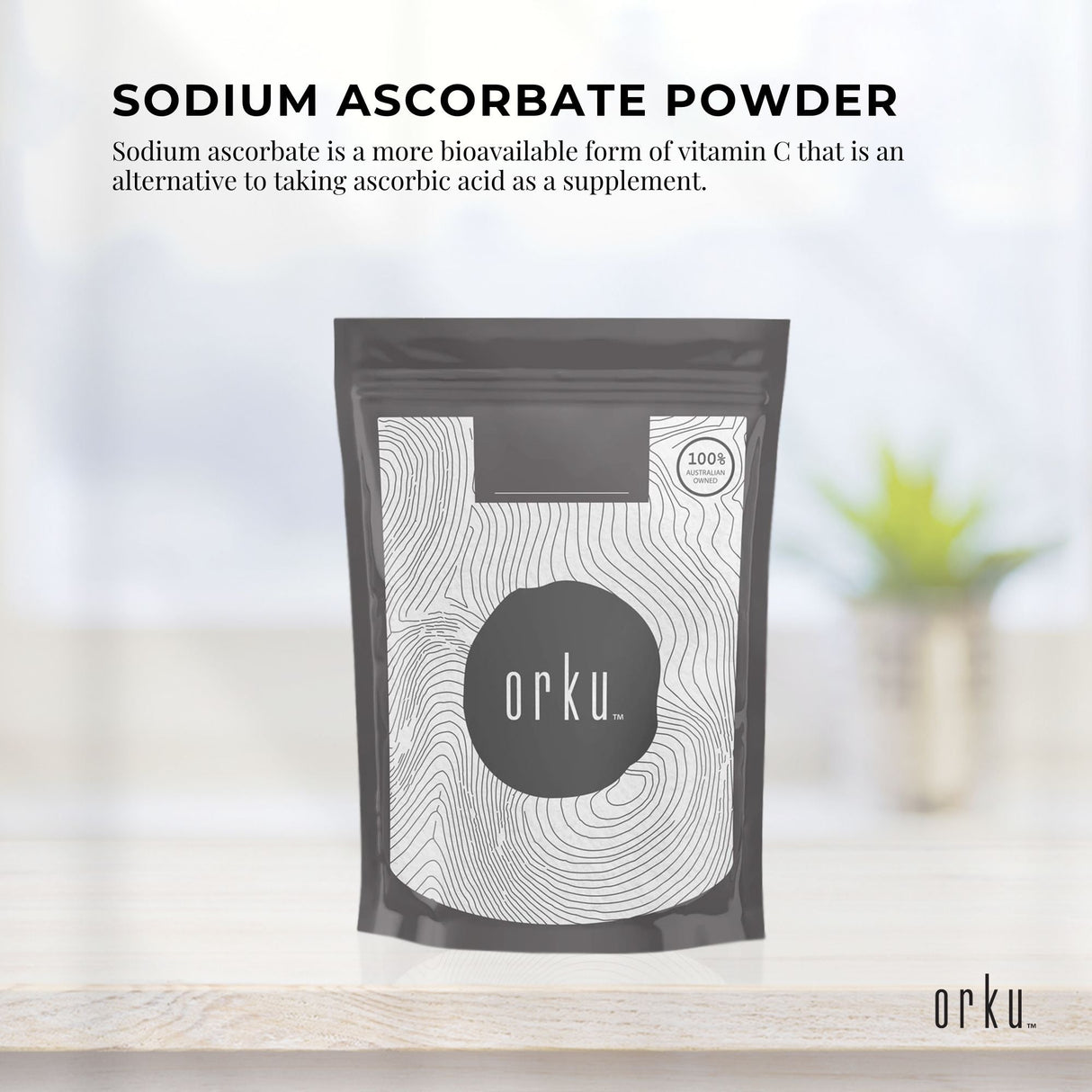 1Kg Buffered Sodium Ascorbate Powder - Gentle Vitamin C Supplement
